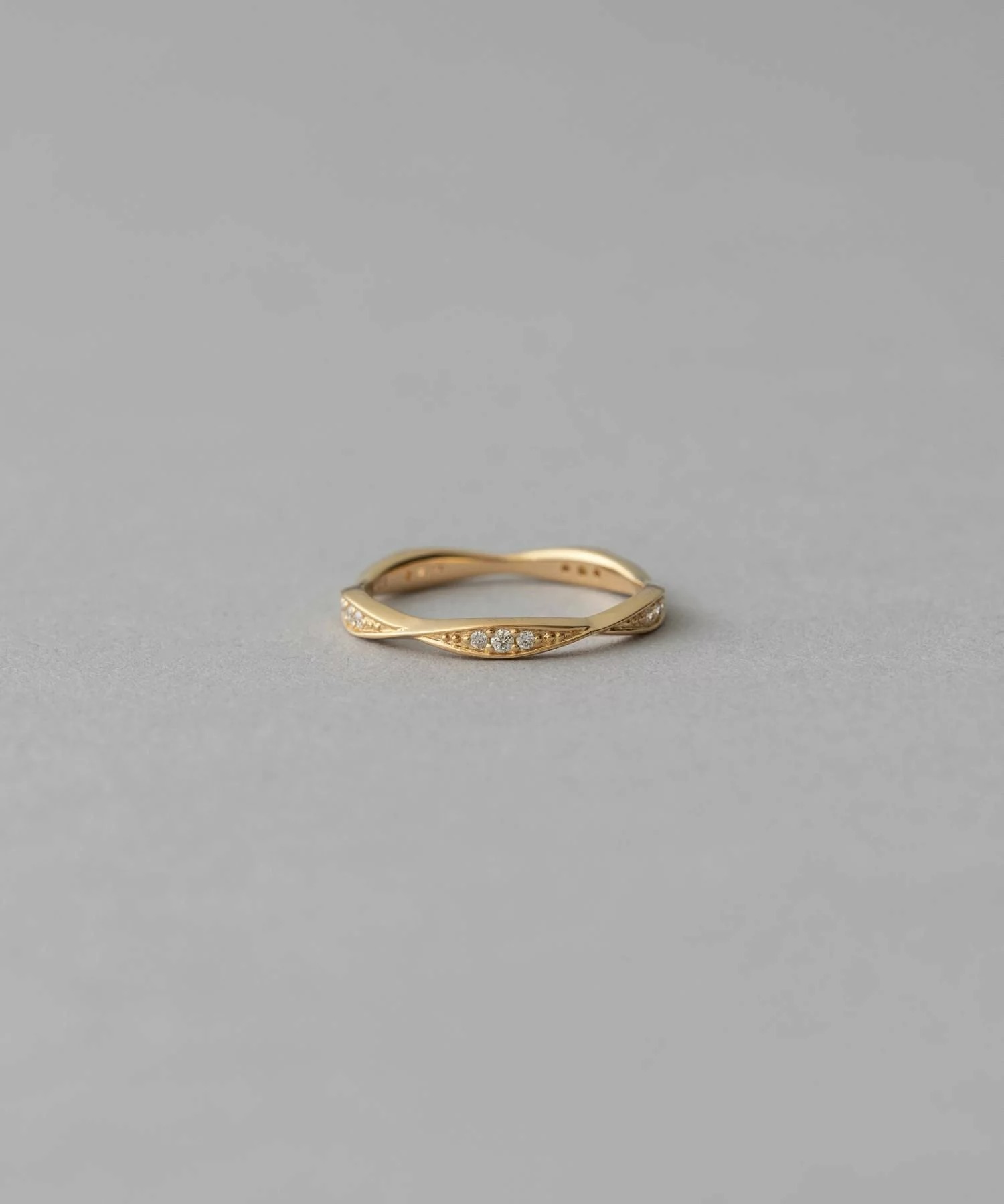 [bijoux] ete K18YG 月桂葉鑽石尾戒戒指 金色 | 戒指 送禮 情人節 [Rakuten Fashion]