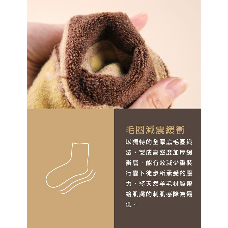 FOOTER 羊毛機能保暖登山襪 除臭襪 羊毛襪 運動襪 襪子 出國 滑雪 百岳(男-K175L/XL) 9