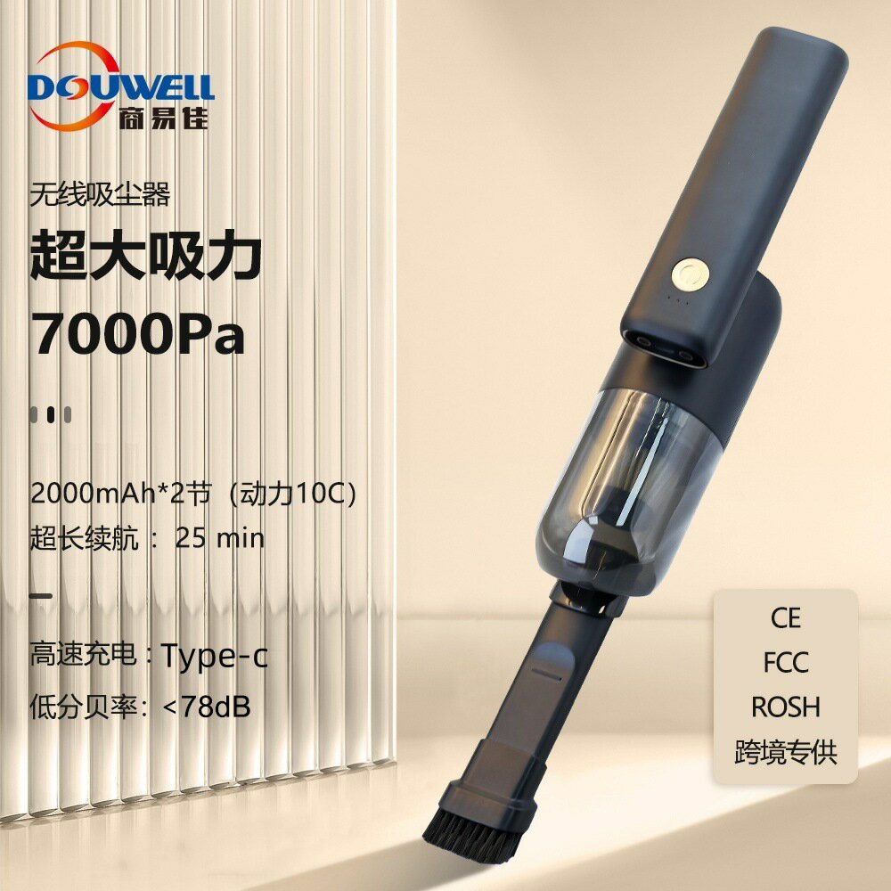 跨境私模熱銷迷你吸塵器大吸力家車兩用無線車用吸塵器小型吸塵器-UM.有米家居