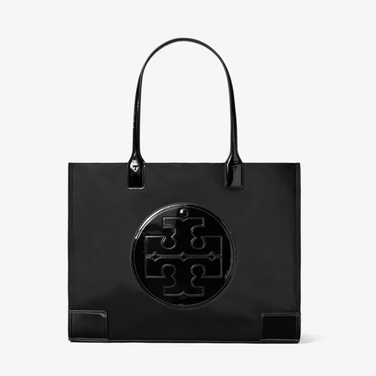 TORY BURCH手提包 SMALL ELLA PATENT TOTE BAG｜限時★滿萬折$500★保健食品3件9折★下單贈美國暢銷護手霜