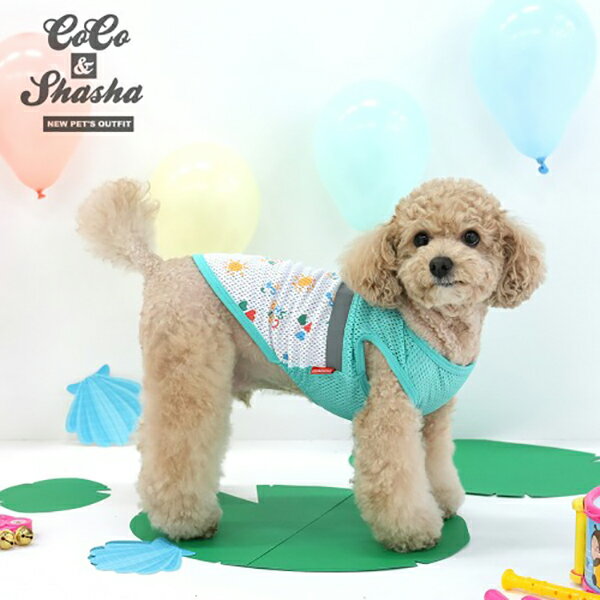 韓國【ParisDog】Coco&Shasha 涼感網紗T-SHIRT (寵物服飾 寵物衣服)