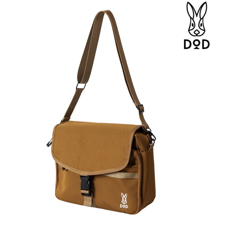 DOD 日本營舞者 DOD DP 矩形單肩背包/側背包/手提包 BA042 CA 駝