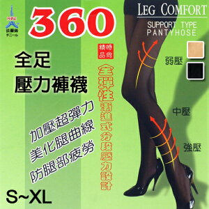 【衣襪酷】全足健康壓力褲襪 360全彈性 台灣製 法蘭絲