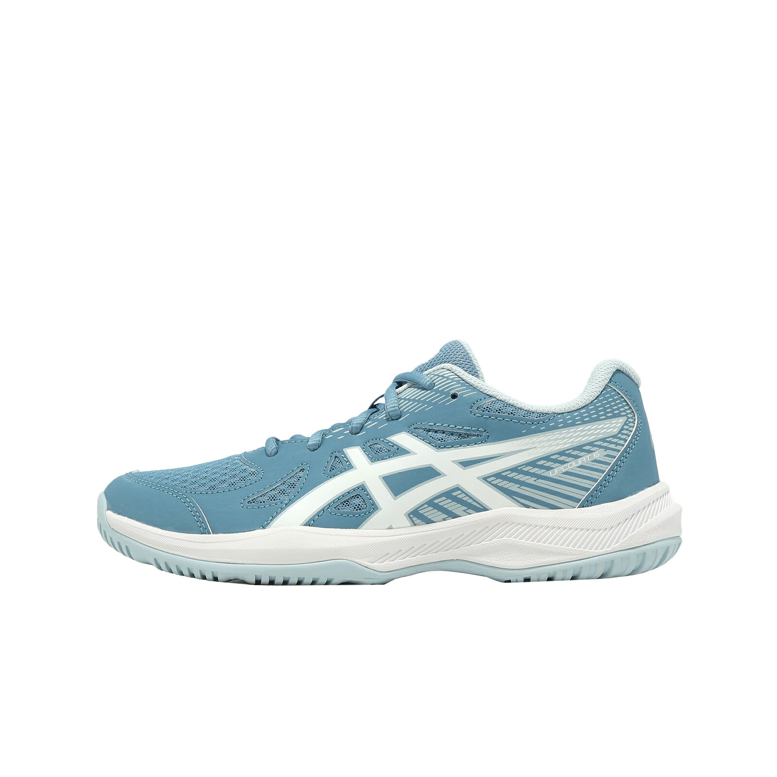 Asics 亞瑟士 排球鞋 Upcourt 6 GS 大童 女鞋 藍 室內運動 輕量 入門款 1074A045403