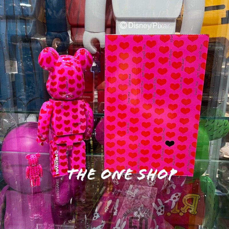 TheOneShop BE@RBRICK Pink Heart 粉愛心粉色愛心庫柏力克熊400% 100