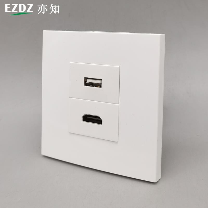 【優選百貨】86型HDMI高清2.0免焊接線高清4K影音USB免焊模塊2.0USB數據延長HDMI 轉接線 分配器 高清 | 優選百貨 ...