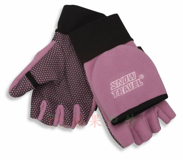 【【蘋果戶外】】Snow Travel 雪之旅 AR-47 美國 Polartec Windbloc 防風半指兩用手套 保暖手套