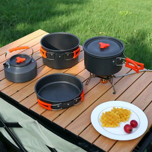 套鍋便攜露營炊具野外野營燒水壺野炊餐具裝備用品折疊戶外鍋具