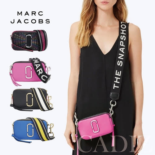 美國正品 Marc jacobs Snapshot Small Camera Bag 黑粉藍色小相機包 M0014485