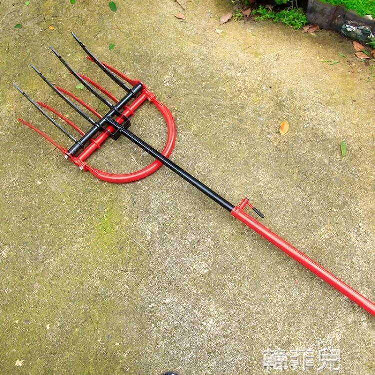 【可開發票】【特價促銷】戶外開荒工具 鬆土器 園藝鬆土器翻土耙子家用農用工具叉子多功能種花鬆土鏟鋤園藝工具 1
