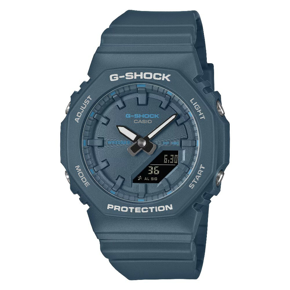 CASIO卡西歐 G-SHOCK GMA-P2100BA-2A 街頭風跳色時尚腕錶 白&藍 40.2mm｜樂天領券現折★全館特惠中★指定刷卡回饋10%