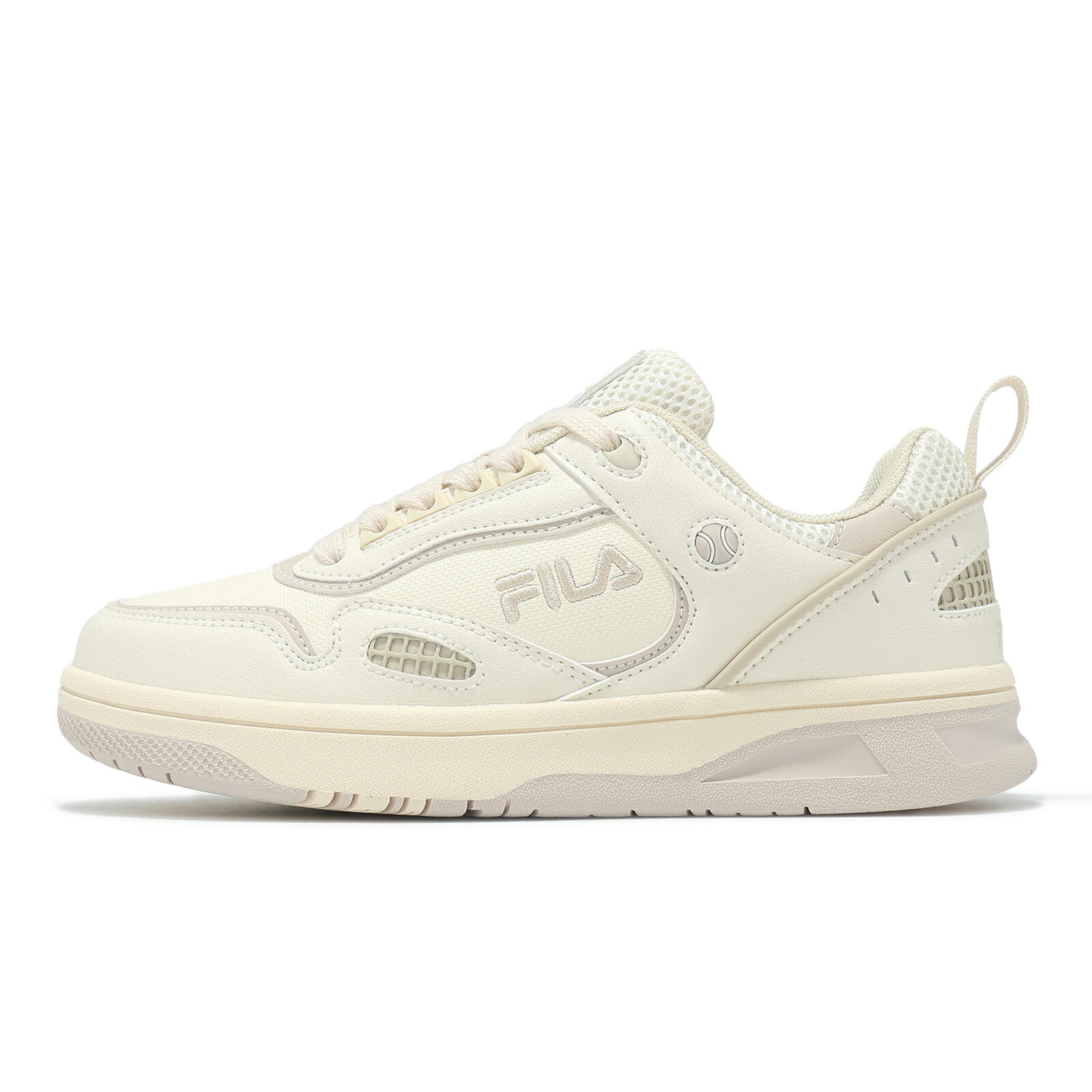Fila 休閒鞋 Tennis Ball 女鞋 米 網球 運動鞋 斐樂 5C943Z777