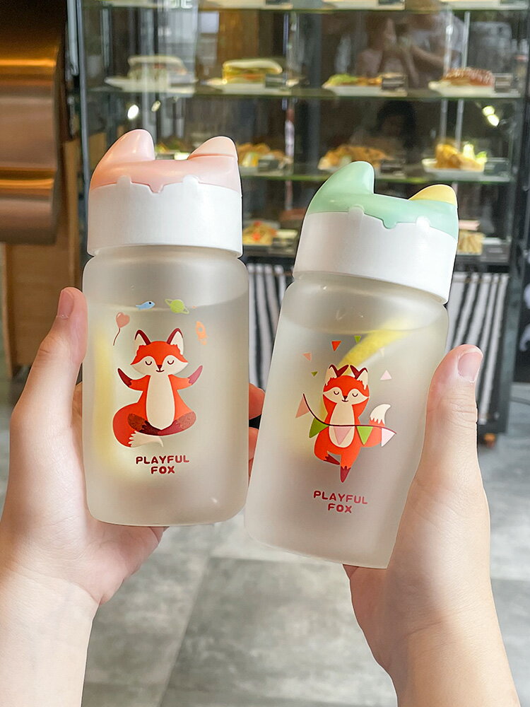 玻璃水杯小巧便攜家用杯子女生網紅可愛高顏值夏季耐高溫ins磨砂