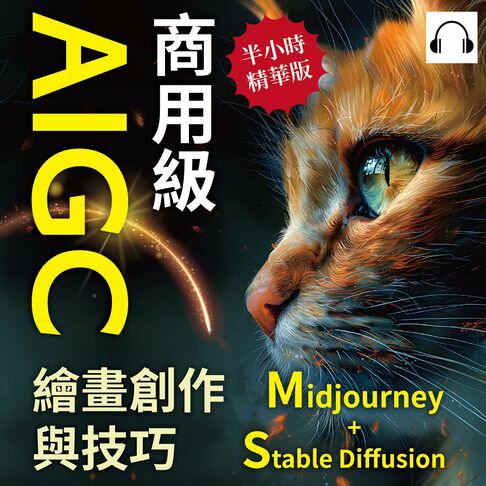 【有聲書】商用級AIGC繪畫創作與技巧（Midjourney+Stable Diffusion）：AI繪畫的基本概念、發展歷史、使用方法……步入AI繪畫的世界，學習AI繪畫的技能，並感受AI繪畫的魅力！