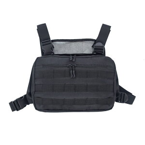 戶外戰術胸掛包MOLLE肚兜胸包CS野戰拓展附件包多功能軍迷裝備包