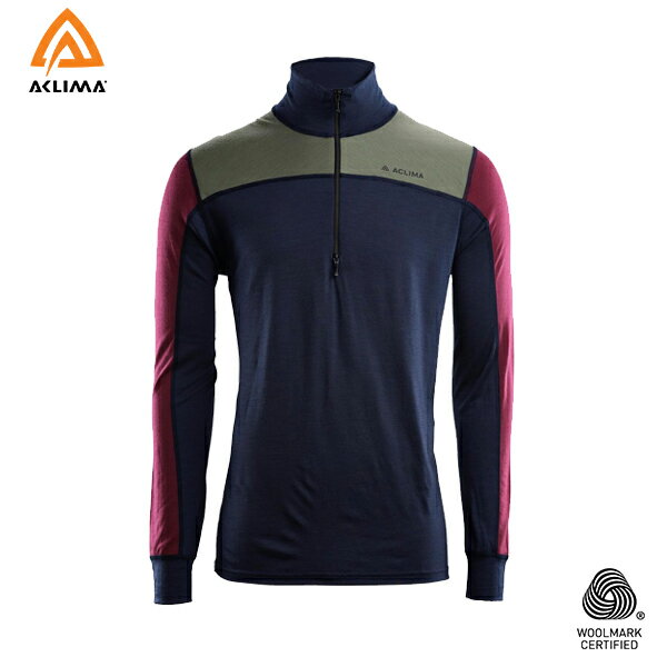 挪威[ACLIMA] LW Reinforced Mockneck M / 歐洲製男款美麗諾羊毛輕量耐磨高領上衣《長毛象休閒旅遊名店》