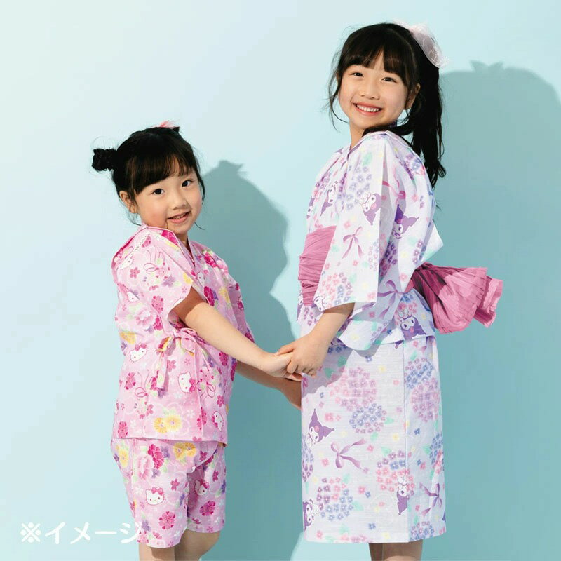 Sanrio 兒童兩穿式浴衣洋裝 3色任選 110cm~130cm |  浴衣 夏日 兒童 親膚 純棉 日本樂天官方購入