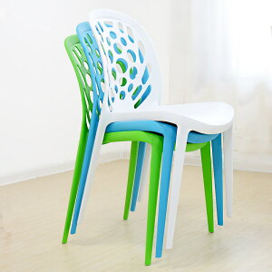 塑料家用餐椅休閒塑料椅成人創意靠背椅現代簡約職員座椅