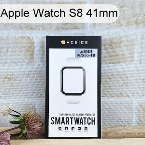【ACEICE】3D曲面全膠滿版9H玻璃保護貼 Apple Watch S8 41MM