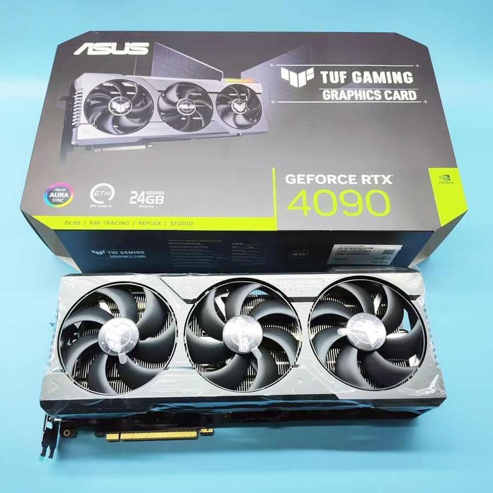SAUS華碩 RTX4090 TUF 顯卡散熱器塞博顯卡手辦顯示卡DIY擺件展品【北歐家居生活】