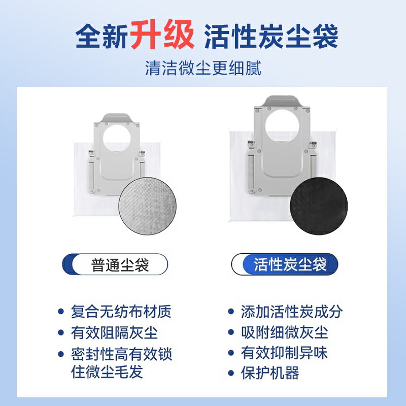 適用於石頭掃地機器人P10/P10 Pro/P10S配件集塵袋邊刷清潔液2492