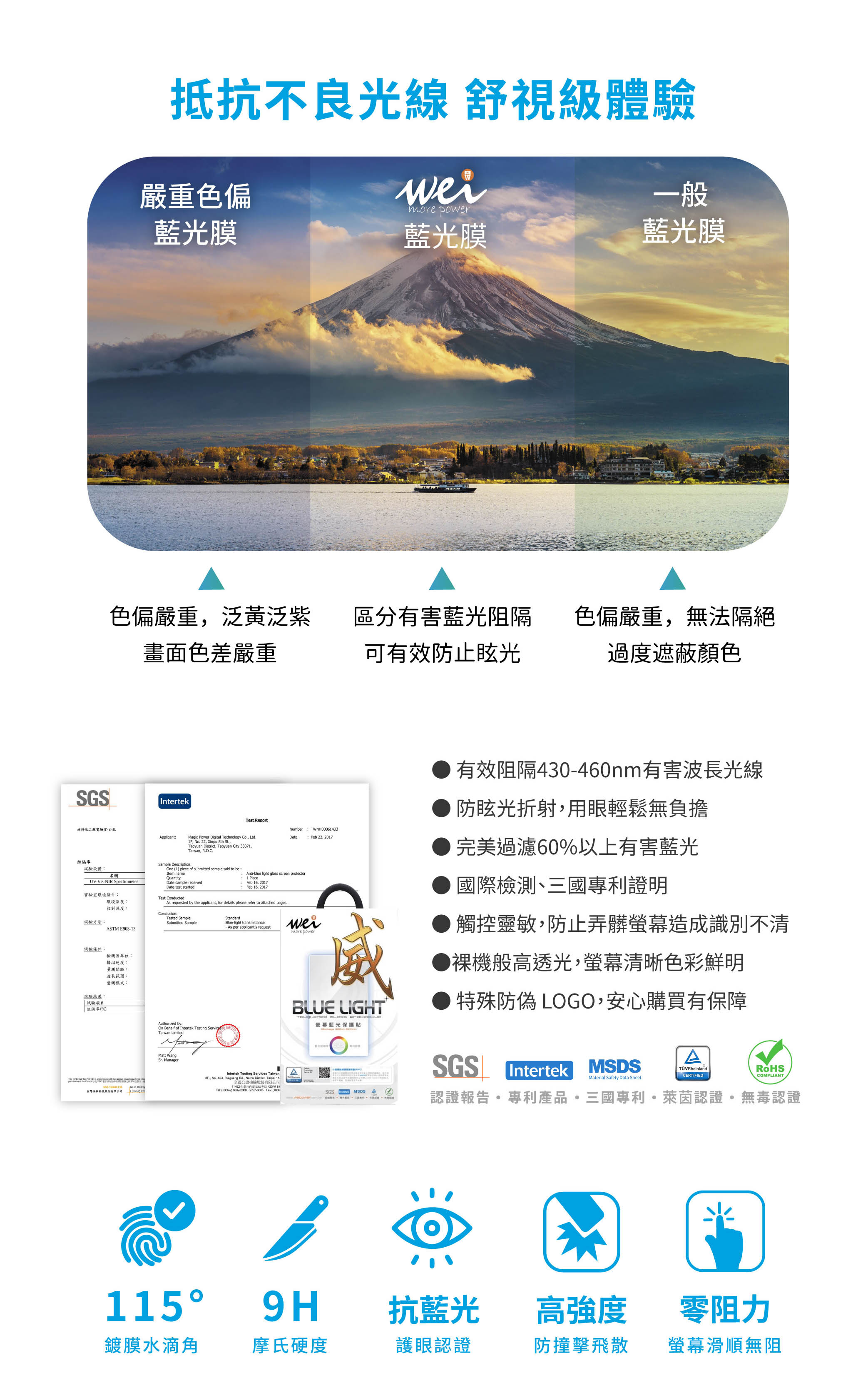 膜力威 德國萊因 TÜV BLR60 抗藍光 2.5D 滿版 9H 玻璃貼 保護貼 iPhone 16 Pro plus max 2