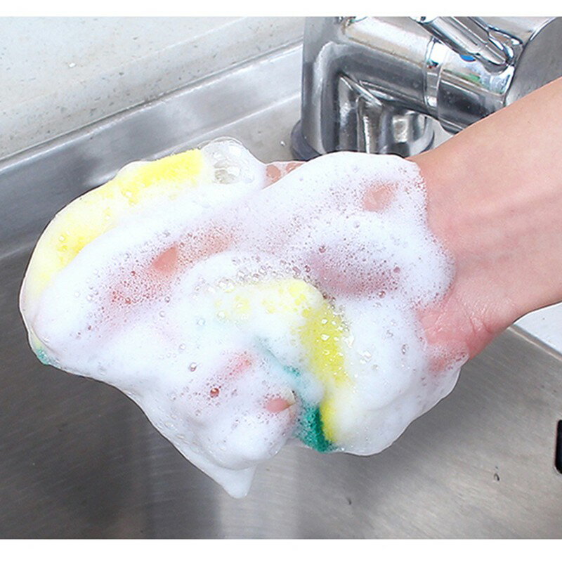 菜瓜布【C002】台灣出貨 居家  廚房百潔布 海綿擦 刷碗布 洗碗 洗鍋 雙面魔力擦 洗碗刷 兩用刷 清潔 3