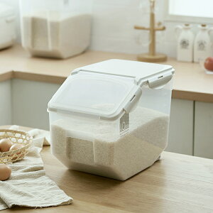 米桶 日式廚房家用米桶10kg塑料儲米箱20斤密封米缸防潮加厚面粉桶【AD2161】