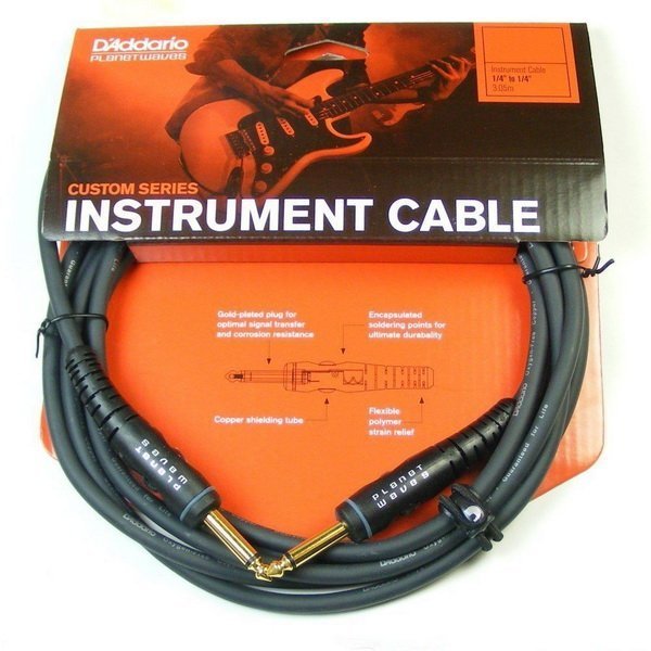 Planet Waves Custom 4.5米(雙直頭)吉他/ Bass/鍵盤鍍金無氧銅絕緣導線【唐尼樂器】