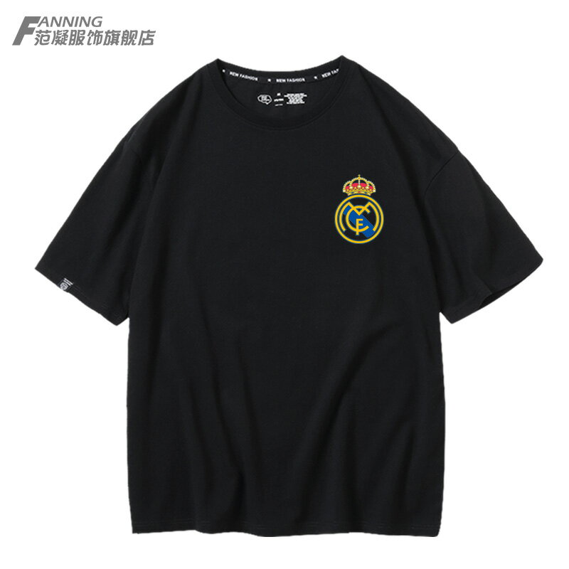 皇家馬德里西甲皇馬訓練隊服男裝足球Real Madrid短袖t恤夏體恤
