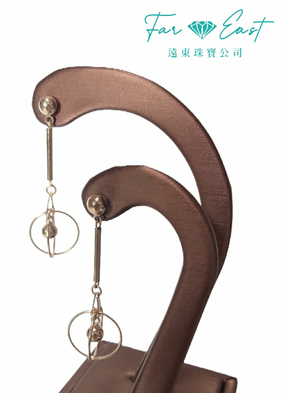 FAR EAST Jewellery & Co. K金耳環-幾何圖形