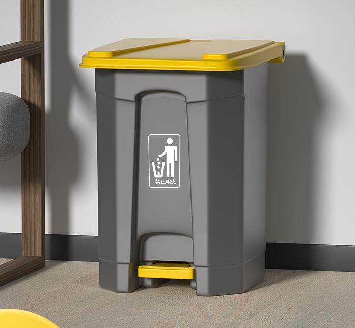 戶外大垃圾桶腳踏式大號容量商用帶蓋家用廚房腳踩室外庭院環衛箱