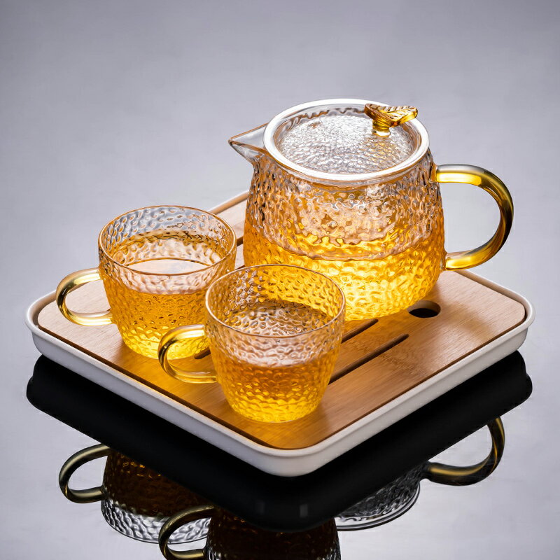 玻璃茶壺單壺耐高溫加厚過濾茶具家用燒水分離泡茶器套裝茶壺泡茶
