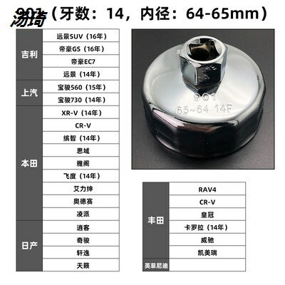 機油格扳手 汽車鋼制帽式機濾清器換油濾芯拆裝卸工具套裝901 902