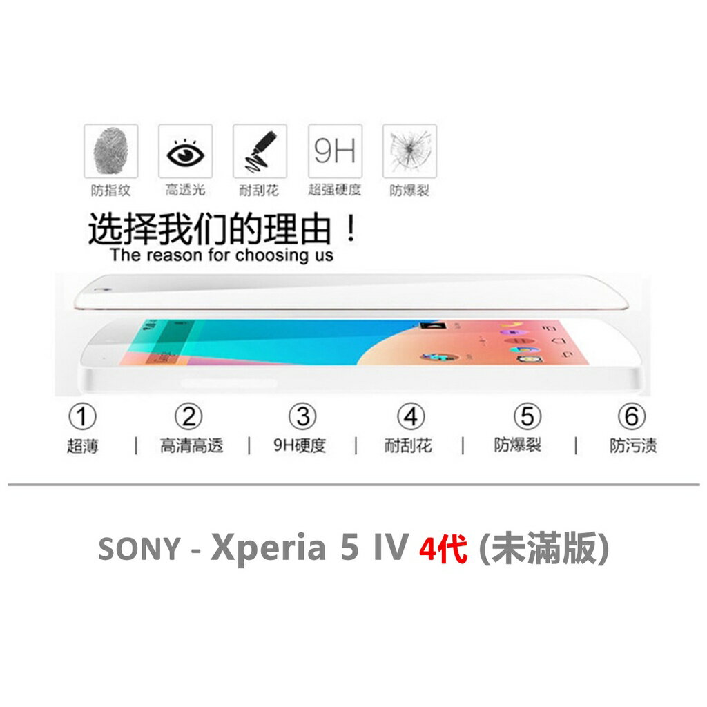 【嚴選外框】 SONY Xperia 5 IV 4代 半版玻璃貼 透明 未滿版 半版 玻璃貼 9H 鋼化膜 保護貼