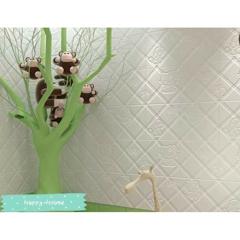 嗨皮屋✨Snooby史努皮3d立體自粘牆貼卡通小狗牆紙壁紙壁貼貓咪幼兒園防水防污臥室客廳兒童房防撞軟包牆裙牆壁貼 7