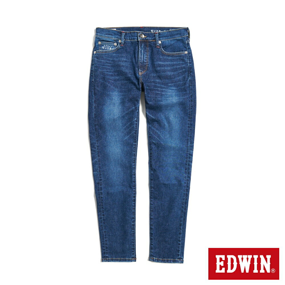 EDWIN 男款 怪彈力系列 怪彈力彈力修身窄管直筒丹寧褲 (石洗綠)