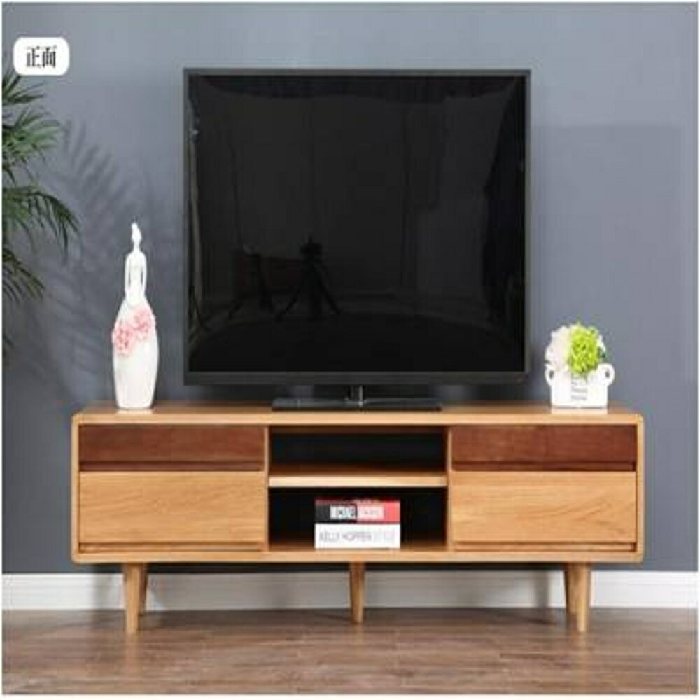 日式實木電視櫃小戶型白橡木地櫃簡約現代客廳家具組合mks 瑪麗蘇