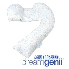英國 Dreamgenii 多功能孕婦枕/側睡枕/抱枕/哺乳枕 （綠野花園〉【紫貝殼】