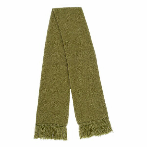 紐西蘭貂毛羊毛圍巾*橄欖綠男用女用保暖圍巾