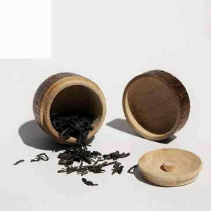 木質茶葉罐 茶葉罐 茶葉罐木制日式燒桐木迷你便攜式茶葉罐旅行存儲罐實木茶葉盒大號
