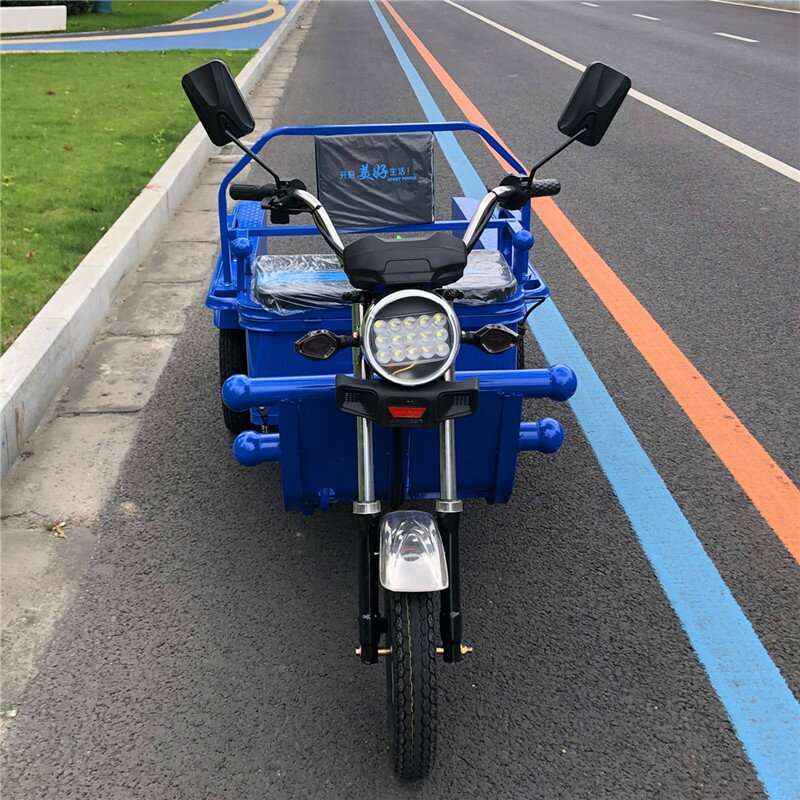 新款電動三輪車平板車擺攤車貨運家用代步接送孩子成人拉貨載貨車