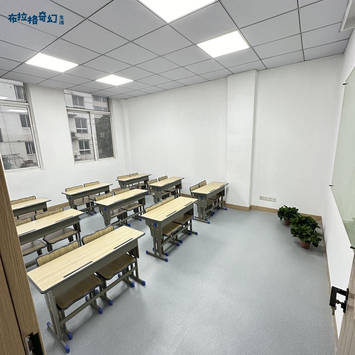 【布拉格】 雙人課桌 批發學生課桌椅 中小學生培訓桌凳 加固長桌子輔導班學習桌 工廠現貨 可免運可開發票