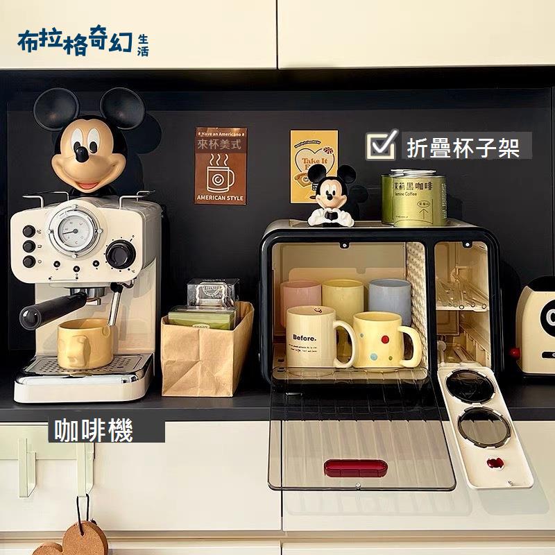 廚房餐邊櫃杯子置物架 臺面碗碟餐具置物櫃 多功能 收納架 水杯 瀝水架 [DD0422010]
