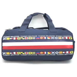 Tommy Hilfiger 旅行袋 運動包 大款 波士頓包 帆布包 籃球包 側背包 T86611 深藍色(現貨)▶指定Outlet商品5折起☆現貨