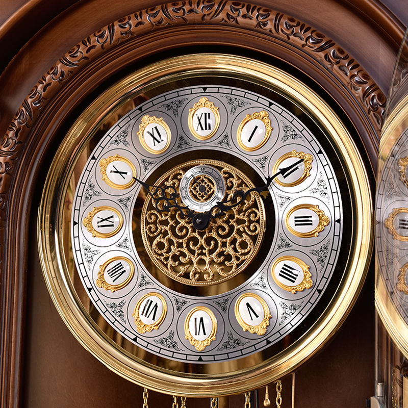 歐式時鐘 德國赫姆勒機械落地鐘歐式別墅立式客廳座鐘中式復古美式擺鐘古典 3