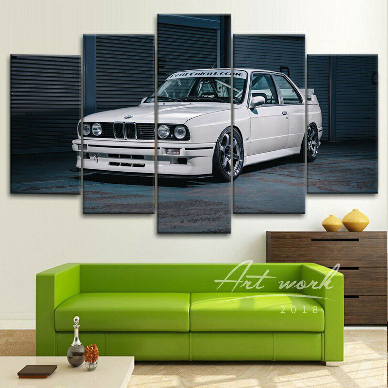 BMW-3 系 寶馬E30 高清汽車海報裝飾畫 客廳沙發背景墻裝飾畫 網咖酒吧壁畫 臥室床頭掛畫 走廊壁畫 生日禮物