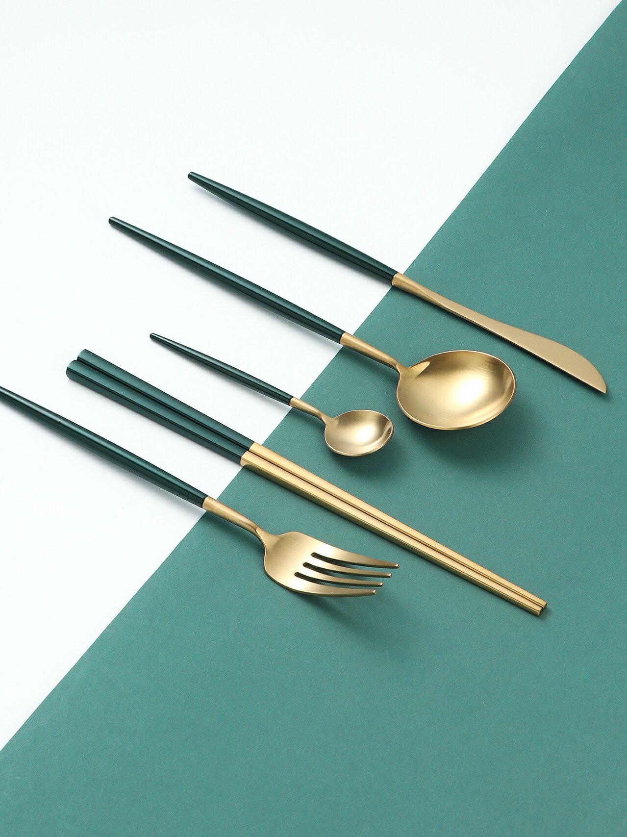 304不銹鋼刀叉勺北歐ins風網紅牛排西餐餐具套裝家用叉子勺子筷子