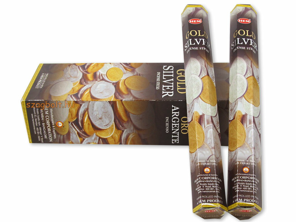 [綺異館] 印度香 金銀雙收線香 招財香 HEM GOLD SILVER 買 10送 1