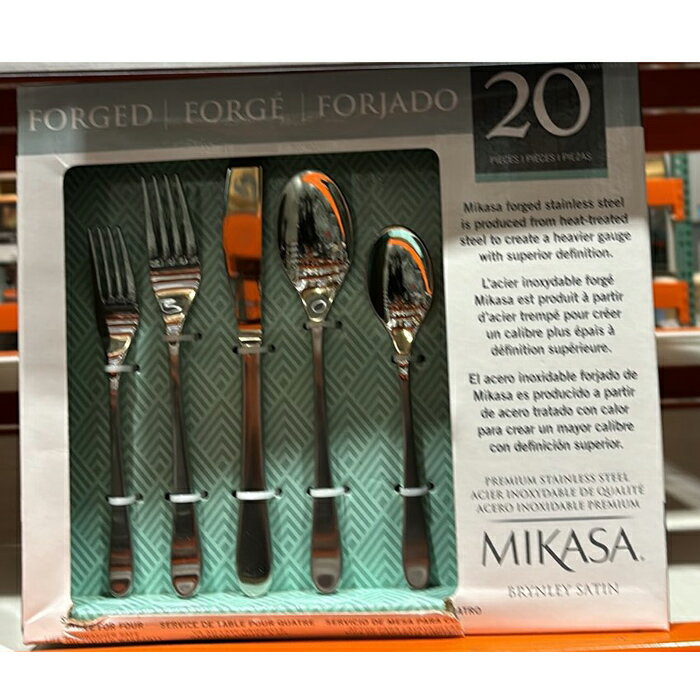 [COSCO代購4] C1630831 MIKASA FLATWARE 不鏽鋼餐具20件組